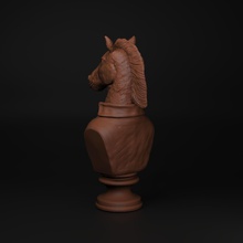 cheval art l'argile 3dprinter les échecs la sculpture statue sculptures 3d print model - Mito3D