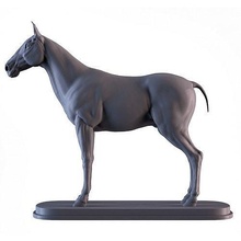 caballo vaquero oeste animal naturaleza cavalo estatua imprimible 3dprinter escultura miniatura decoración granja plata oro anillo mamífero arte esculturas 3d print model - Mito3D
