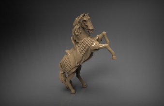 horse jewelry silver gold armor miniatures statuette figurine jeweler other animals 3d print model - Mito3D