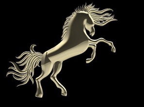 cheval animal le chevalier cavalerie art la mythologie médiévale armure croisade de dragon bijoux des colliers 3d print model - Mito3D