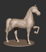 caballo art animal la impresión imprimible staplesprinting estatua las esculturas 3d print model - Mito3D