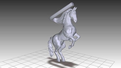 caballo animal granja vaquero naturaleza Moda mamífero estatua antiguo Arte escultura India indio hinduismo señor esculturas modelo estatuas 3d print model - Mito3D