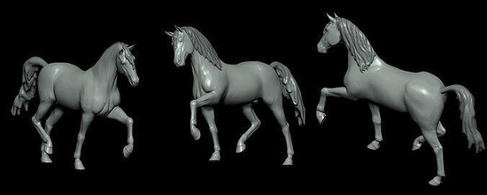 horse running print 3d 3dprint memes miniature miniatures hobby diy 3d print model - Mito3D