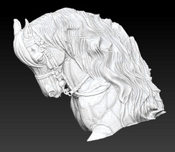 pferd skulptur of säugetier pferde reiten cowboy hengst stute scheunenstall miauen stabil fohlen zaum sattel zucht bauernhof huf büste kopf skulpturen kunst 3d print model - Mito3D