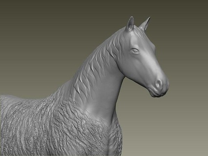 cavallo animale animali mammifero arte scultura stampabile carattere natura cartone animato fantasia 3d pbr donna umano design gioco sculture 3d print model - Mito3D