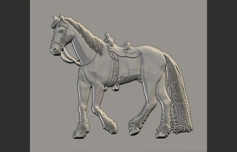 cavallo 3d Stampa modello sollievo scultura statua cnc modanatura arte immagine arredamento parete bacchico religione antico corpo architettura uomo sculture 3d print model - Mito3D