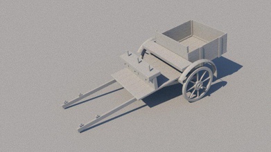 cavallo carrello veicolo araba posto sedere viaggio carrozza Giochi giocattoli 3d print model - Mito3D