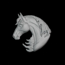 horse decor element decoration animal farm cnc printable bas relief nature heigh decorative ring jewelry exterior interior wood metal house 3d print model - Mito3D