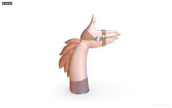 cavallo ragazza giocattolo braccio autore zoccolo 3dprint superficie dura gameasset animale mano highpoly Giochi giocattoli 3d print model - Mito3D