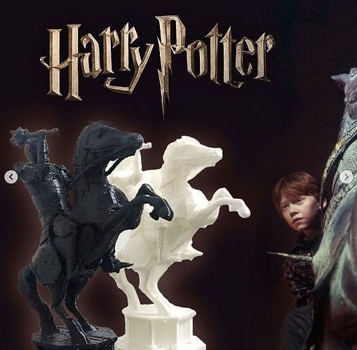 cavallo harry vasaio scacchi maghi figura 3d stampa modello potter chessharrypotter ajedrez chessharry impostato harrypotterwizardingchess giochi giocattoli tavola modellazione 3dprintmodeling 3D print model - Mito3D