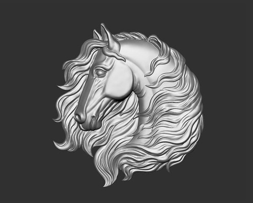 cavalo cabeça mamífero animal vaqueiro cnc natureza jóia joalheria esculpido decoração escultura detalhado artcam selvagem pingente enfeite imprimível arte esculturas 3d print model - Mito3D