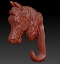 cabeça de cavalo parede gancho a casa arte escultura interior utilidades domésticas decoração 3d print model - Mito3D
