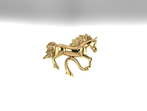 cavallo pendente animale gioielleria selvaggio argento natura stampabile ciondoli 3d print model - Mito3D