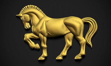horse relief animal stallion speed donkey standing bas jewelry pet muscular race riding art sculptures 3d print model - Mito3D