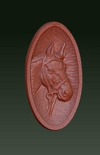 caballo alivio placa cabeza walldeco escultura animal arte esculturas 3d print model - Mito3D