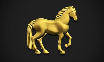 cavallo sollievo animale bas forte muscolare bellissimo scultura arte sculture 3d print model - Mito3D