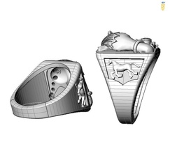 horse ring jewelry animal jewellry men gold various models rings 3d print model - Mito3D