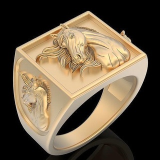 horse ring silver gold sterling printable jewelry 3d model fashion beauty design wedding zbrush platinum engagement trend fantasy ponny sculpture rings 3d print model - Mito3D