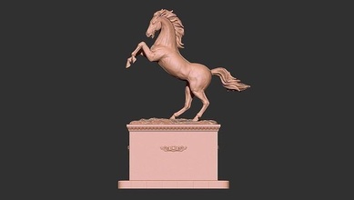 cheval sculpture animal art statue sculptures 3d print model - Mito3D
