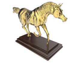 caballo estatua mamífero equino animales semental ecuestre entusiasmo arte figurilla criatura animal impresión imprimible montando entrenamiento caballos competitivo concurso hípico escaneos réplicas 3d print model - Mito3D