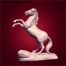 Pferd Statue Original Design bereit 3d Drucken Tier Stand Skulptur Figur Dekor Kunst Antiquität uralt Monument realistisch drucken 3d print model - Mito3D