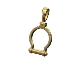 morso cavallo forma pendente cauzione oro stampabile sterlina argento gioielleria collana miniatura carina bling classico equestre moda 3d modello ciondoli 3d print model - Mito3D