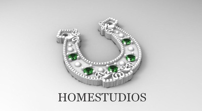 fer cheval bijoux argent imprimable boucles d'oreilles or talisman amulette fantaisie bijou gemme bague pendentif sterling engagement mode beauté bracelet 3d print model - Mito3D