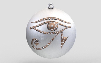 horus necklace egypt egyptian ancient symbol history old ankh eye of culture anubis horse nefertiti ra illuminati hours osiris religiou object jewelry necklaces 3d print model - Mito3D