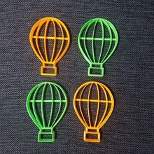 hot air balloon cookie cutter house kitchen dining 3d print model - Mito3D