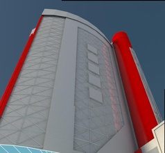 hôtel bâtiment architecture urbain ville backround science ingénierie 3d print model - Mito3D