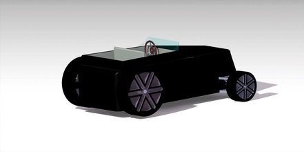 frisiertes auto 3dprintable heiß stange 3dprint wagen spielzeug maqueta spiele spielzeuge v8 zellen spiel 3d print model - Mito3D
