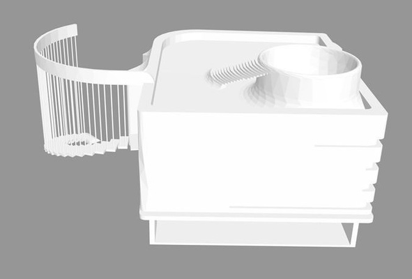 sıcak çubuk otel mimari dekorasyon sarmal merdiven bina tasarım kent sanat modern yazdırılabilir yunan ev matematiksel 3d print model - Mito3D