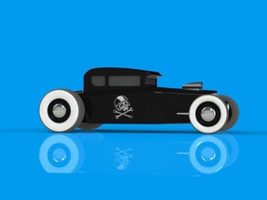 sıcak çubuk oyuncak 3d model araba klasik özel sürüklemek dragster motor komik sıcak alçak sürücü değiştirilmiş eski yazdırılabilir yarış arabası kamış spor sokak sopası araç oyunlar oyuncaklar 3d print model - Mito3D