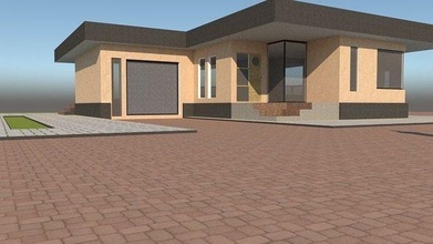 Casa famiglia edificio architettura contemporaneo all'aperto 3d print model - Mito3D