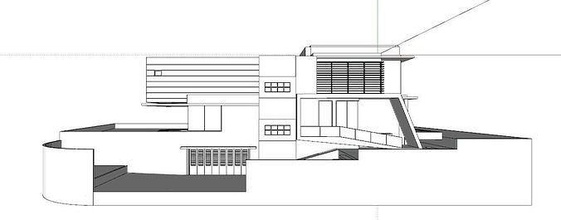 casa 1 architettonico architettura costruzione edificio ville suburbano cittadina famiglia residenziale 3d print model - Mito3D