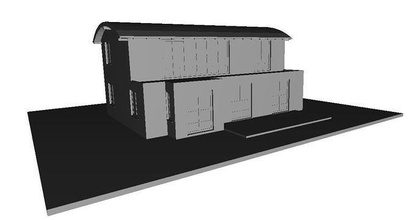house building blend flat hobby diy 3d print model - Mito3D