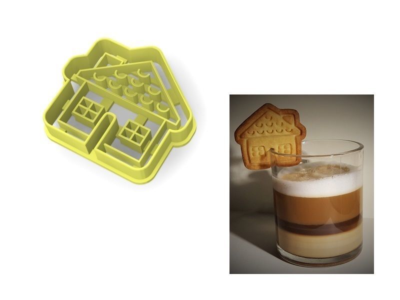 maison de coupeur biscuit la cookie cutter cuisine à manger cuit au four protonik les témoins coupe mug 3D print model - Mito3D