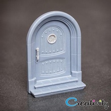 house doors door medieval design fairy dungeon open print lock handle architecture furniture entry entrance window key gate arch knight accessories 3d print model - Mito3D