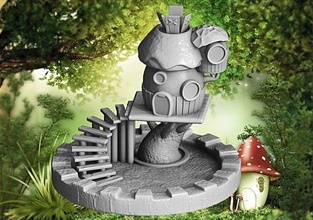 house good dwarf gnome mythological creature fantasy fictional 3dprint render decor 3d print model - Mito3D