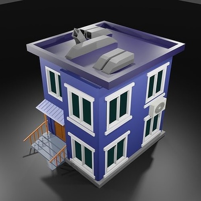 maison modèle architecture accueil architectural décoration conception bâtiment intérieur extérieur moderne physicien accessoires 3d print model - Mito3D