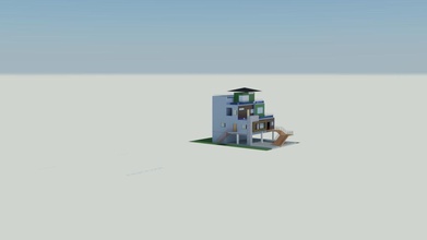 house model in sky minecraft screenshots people outdoors illustration business horizontal art signs logos 3d print model - Mito3D