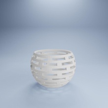 housedecoration - tealightholder 3dprint pla render Ambiente hobby diy hot Dekoration bedruckbar ist Kunst andere 3d print model - Mito3D