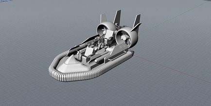 hovercraft vehicles cars boats tugs ships sports motorcycles sailboats machinery rubber boat science engineering 3d print model - Mito3D