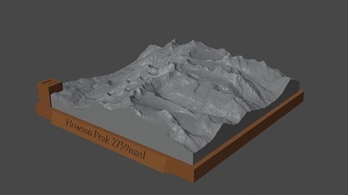 howson peak mountain landscape volcano terrain environment nature photogrammetry elevation dem science 3d print model - Mito3D