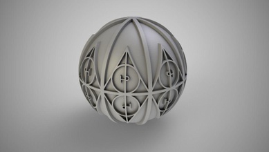 hp küre sanat Özet dünya yapısı alanı soyutlama top hücre kaotik krom bağlantı çağdaş kristal siber tasarım fütüristik geometrik yüksek hat doğrusal matematiksel 3d print model - Mito3D