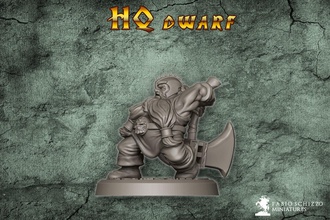 hq dwarf heroquest miniatures barbarian elf tabletop games toys board 3d print model - Mito3D