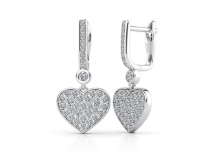 hs e01 jewelry platinum luxury printable earring zennio earrings 3d print model - Mito3D