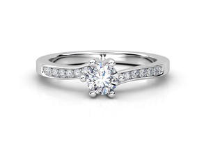 hs r022 gioielli di lusso fidanzamento lucente regalo gioiello anello diamanti disco platino anelli 3d print model - Mito3D