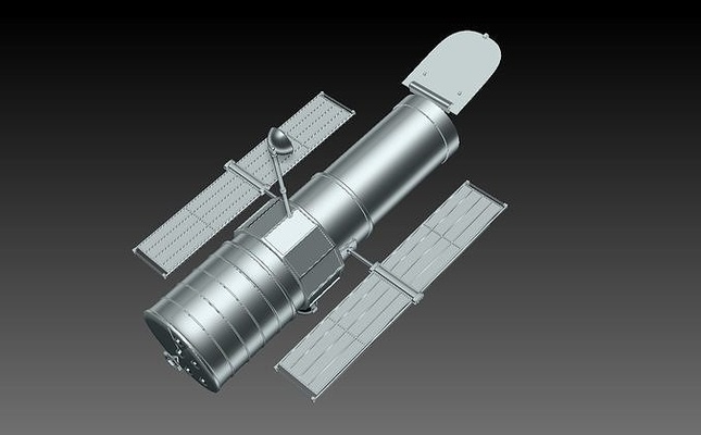 hubble espace télescope fusée aérospatial univers profond science vaisseau spatial astronomie physique 3d print model - Mito3D