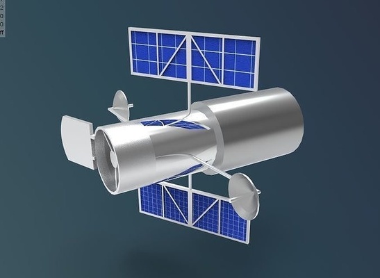 hubble espaço telescópio 3d modelo impressão projeto ciência astronomia física 3d print model - Mito3D